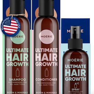 Ultimate Hair Growth Shampoo and Conditioner Set - Black and Brown